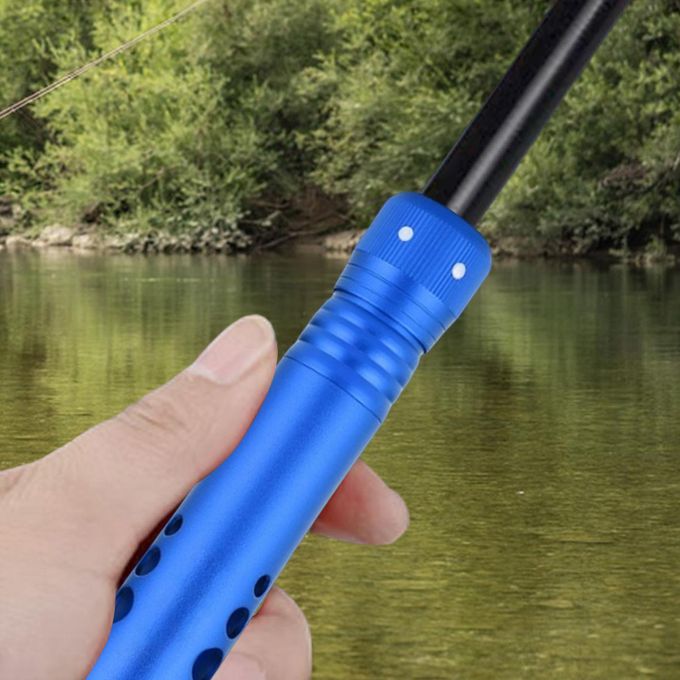 Generic Fishing Rod Handle Grip Replacement Compact Aluminum Alloy DIY Blue  @ Best Price Online