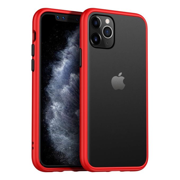 Generic Slim Fit Silicone Cover With Soft Edges For Apple Iphone 11 Pro Max Red Black Buttons Best Price Online Jumia Egypt