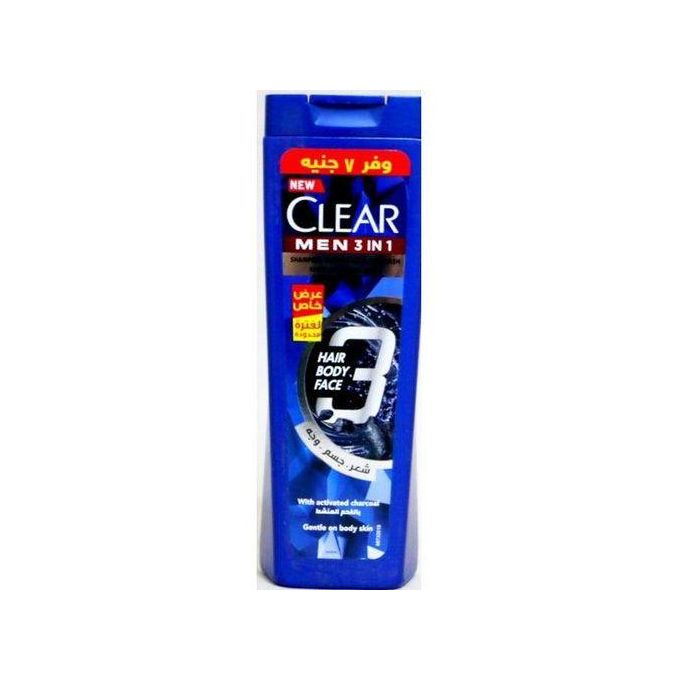 Clear SHAMPOO MEN HAIR BODY FACE 3*1 900 ML