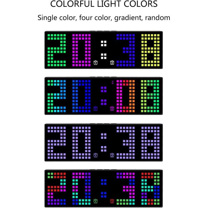 clock with interchangeable colors, easy to read, office and
