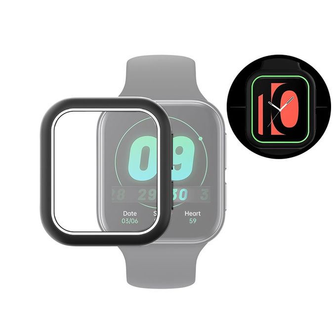 Generic For OPPO Watch 41mm TPU Case, Color:Black+White Luminous