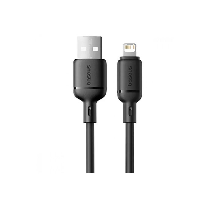 product_image_name-Baseus-Silky Series Fast Charging Cable USB to iP 2.4A 1m Cluster Black-1