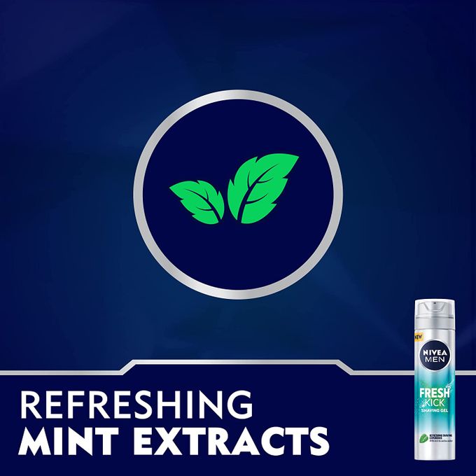 product_image_name-NIVEA MEN-MEN Shaving Gel, Fresh & Cool Mint Extracts, 200ml-4