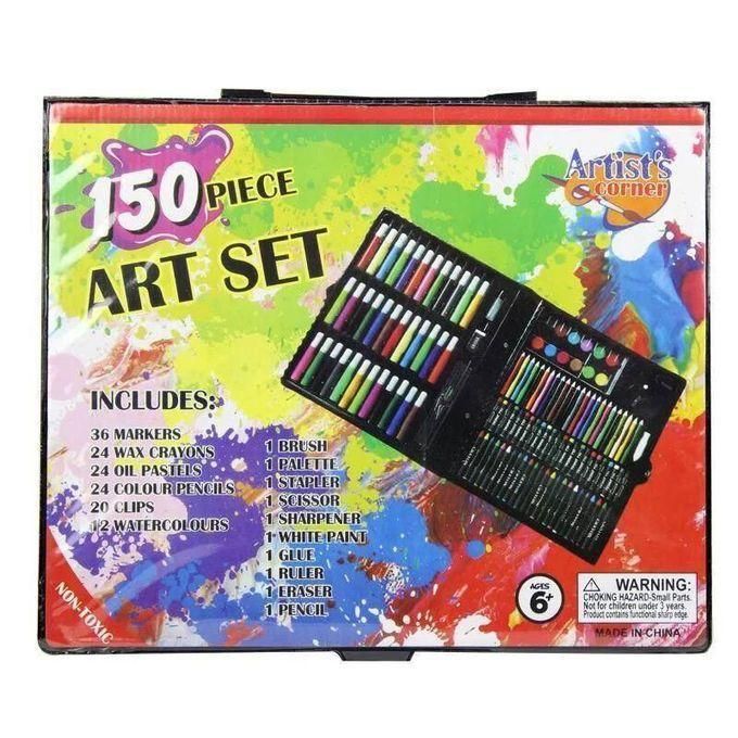 150 piece children's drawing and coloring set includes
