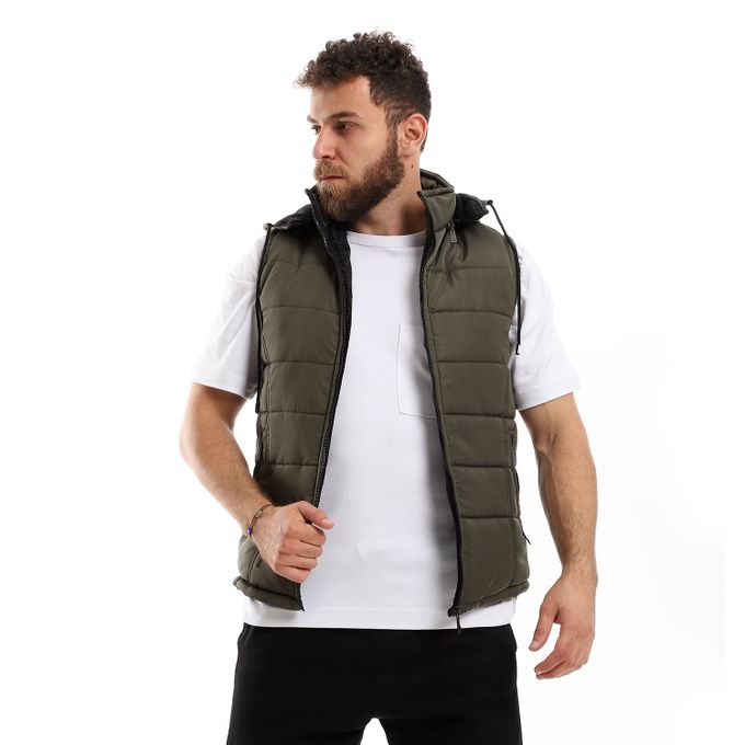 Waterproof vest with hood top