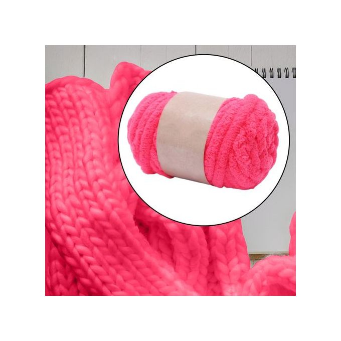 تسوق Chunky Wool Yarn Crocheting Jumbo Tubular Yarn For Macrame Rose Red  اونلاين