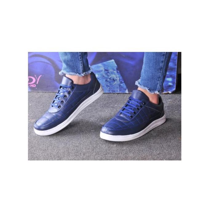 dark blue casual shoes