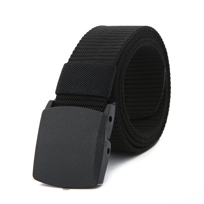 2PCS Men Female Belts Military Nylon Adjustable Belt Men Outdoor Travel  Tactical Waist Belt with Plastic Buckle for Pants 115cm on OnBuy