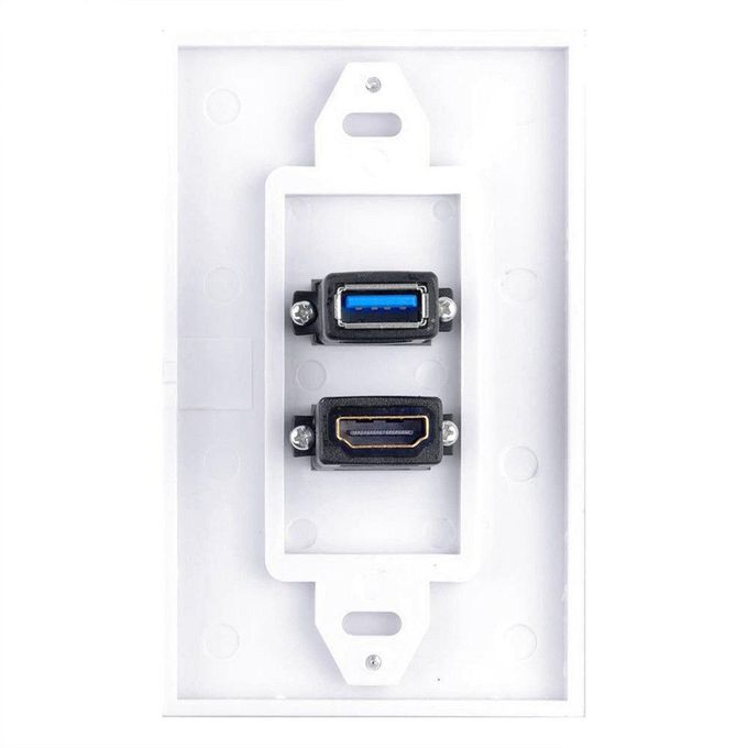  Wall Plate,USB Encastrable Blanc,USB Hdmi Pared,USB