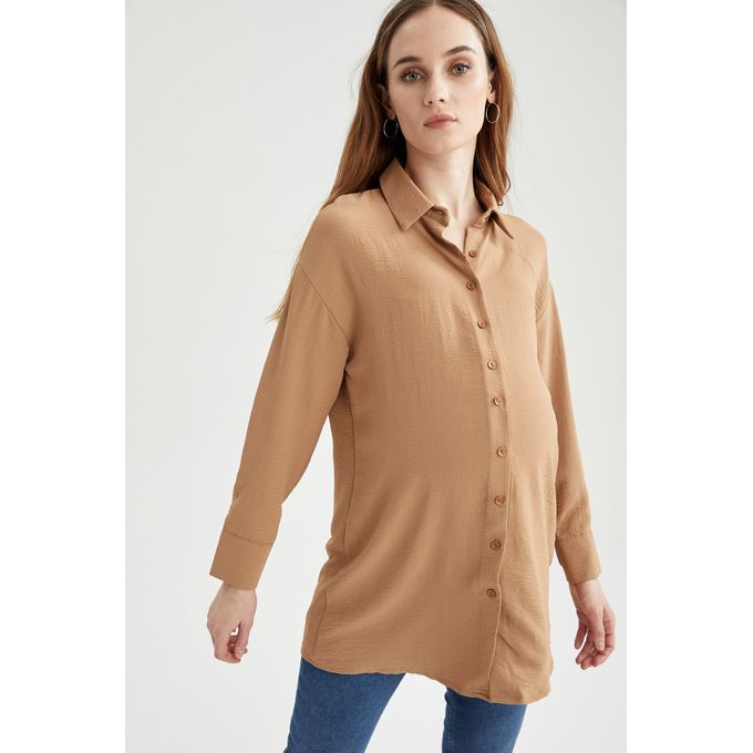 Defacto Woman Brown Loose Fit Maternity 