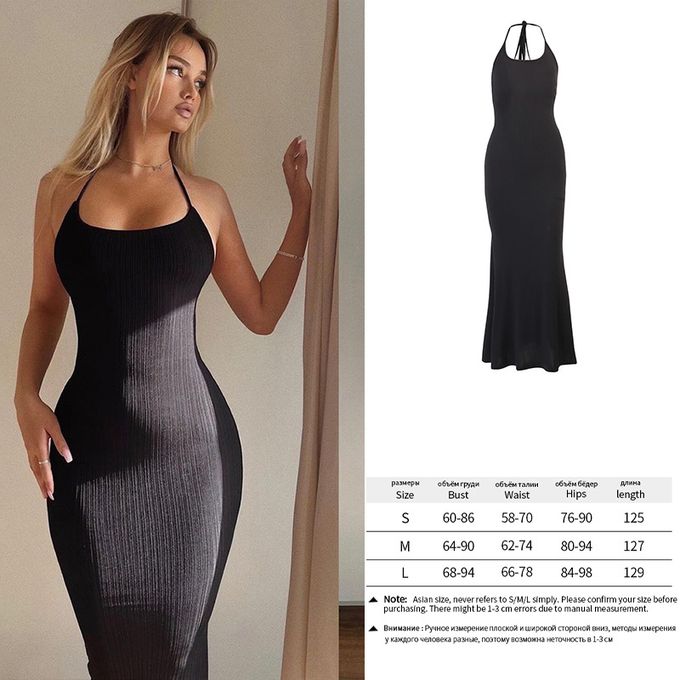 Y2k Backless Summer Sexy Halter Dress Evening Women Exotic Sleeveless Skims  Clubwear Black Elegant Long Dresses White Dress - Dresses - AliExpress