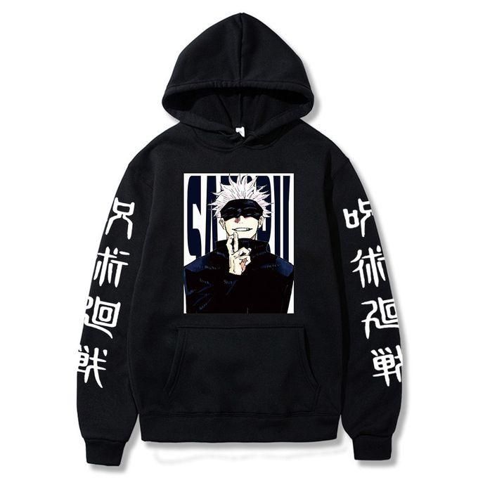 Cheap Anime Sweatshirts Jujutsu Kaisen Men's Hoodie Harajuku Unisex Fashion  Casual Hoody Male Streetwear Yuji Itadori Printed Coat | Joom