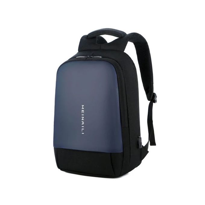 Shop Meinaili 1801 Oxford Fabric Waterproof Laptop Backpack With Usb Port Black Blue Jumia Egypt
