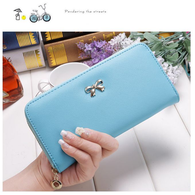 www. - Bowknot Long Wallet Clutch with Phone holder*