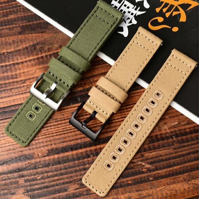 Generic Quick Release Canvas Watch Straps Nylon Watch Band 18mm