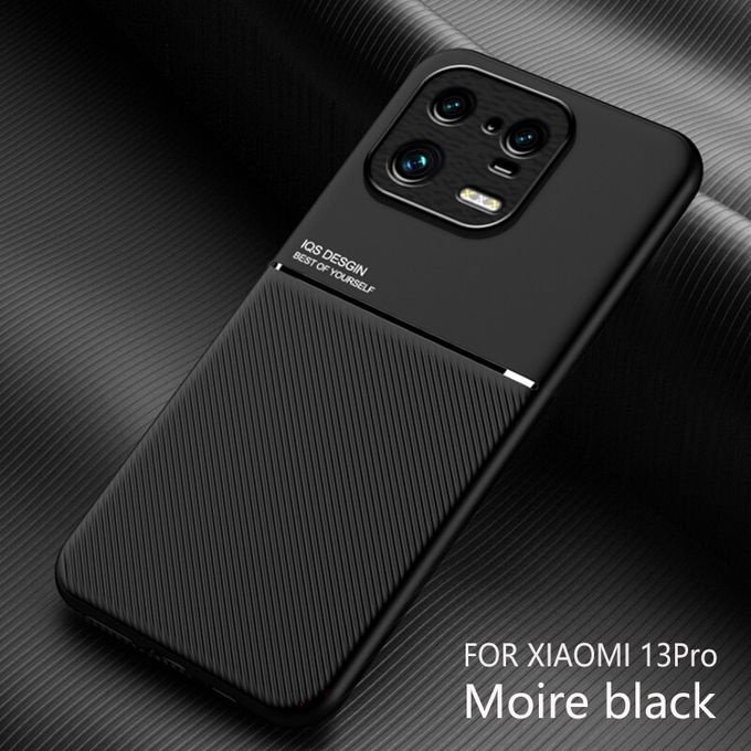 Xiaomi 13 Pro Case LaimTop Fashionable Moire Embedded Iron Plate Ring free Bracket Phone Case Compatible With Magnetic Car For Xiaomi 13 Pro