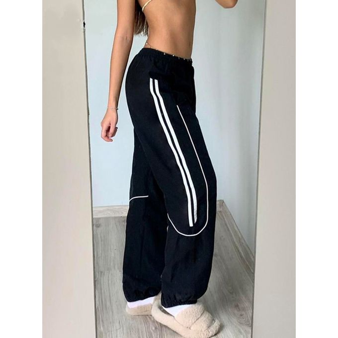 Streetwear Boot Cut Sweatpants Tracksuit Women's Pants 2021High Waist Side  Split Fashion Skinny Long Trousers Y2k Capris - AliExpress