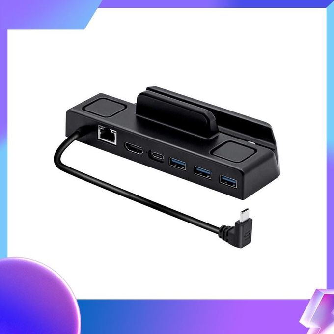  Portable Steam Deck/Steam Deck OLED Dock, 4-in-1 Docking  Station with HDMI 2.0 4K@60Hz, 2 USB-A 2.0 for Keyboard, Mouse and Handle,  PD in 100W Max, Steam Deck Stand Base, Steam Deck