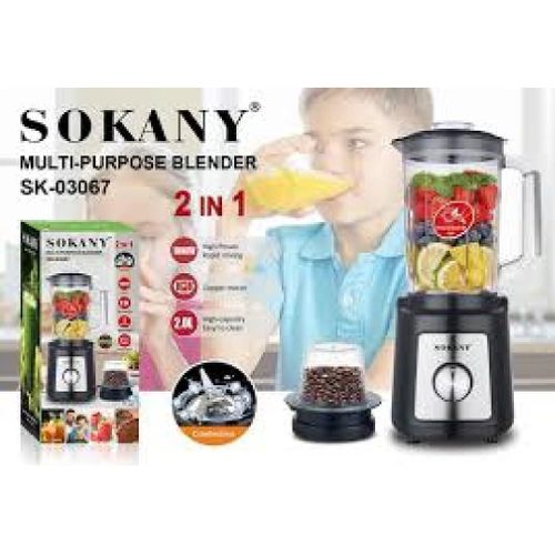 Acrylic 2-in-1 Countertop Blender 2.0L, 1000W - SK-03067