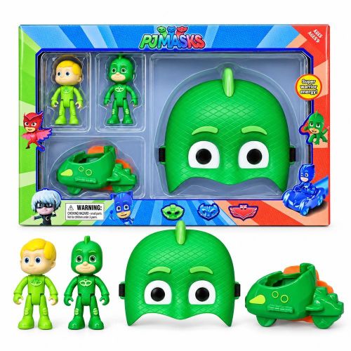 PJ Masks Gekko Playset with Character Figures Vehicle and Mask - 1136