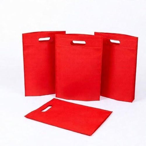 Red Polyester Fabric Gift Bag – 25 × 30 cm 5pcs