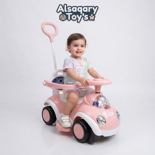 Kids' Space-Themed Ride-On & Push Car