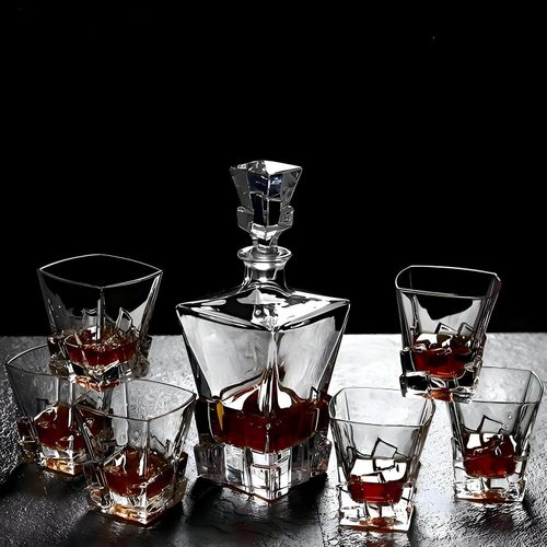 Beverage Serving Kit - 750ml Multi-purpose Glass Kettle with six supplements, designed for entertainment with hot coffee, iced tea and refreshing soft drinks