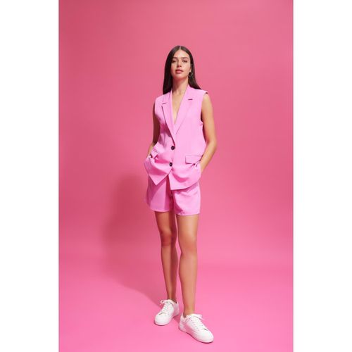 High Waist Wide Leg Linen Blended Shorts