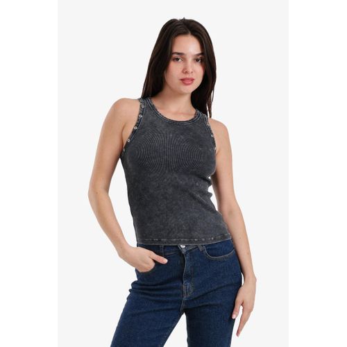 Slim Fit Ribbed Racerback Top