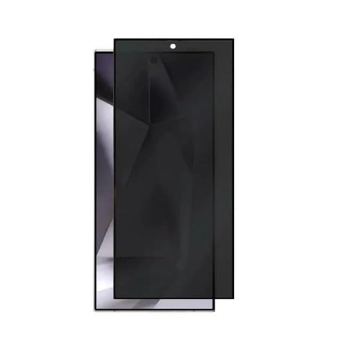 Fingerprint Support Screen Protector for Samsung Galaxy S25 Ultra 5G,5D Ultra Thin Privacy Tempered Glass, 9H Hardness Anti-scratch Anti-spy Premuim Tempered Glass Film for Samsung Galaxy S25 Ultra 5G