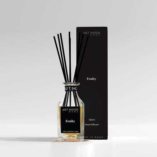 HOME Fruity Reed Diffuser Set, 100 ml, Luxury Home Fragrance with Fiber Sticks, Long-Lasting Elegant Scent, Premium Room Freshener for Living Room, Bedroom, and Office Decor
