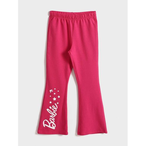 Girls Barbie Printed Leggings With Elasticated Waist