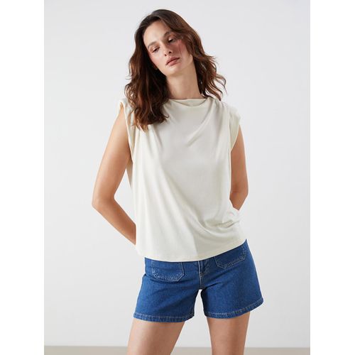 Cowl Neck Modal Blend Women's T-Shirt