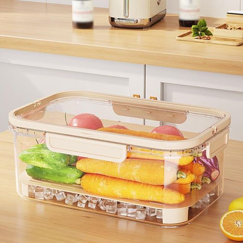 Food Container with Airtight Lid and Built-in Strainer – Prevents Moisture and Keeps Food Fresh Longer
