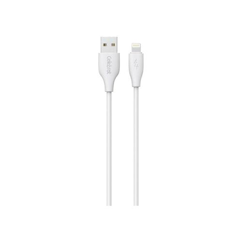 Celebrat CB-31 Portable USB To Lightning Fast Charge And Data Transmission Cable With Flat wire Design And Practical Fits Iphone 3A /480mbps /1M - White