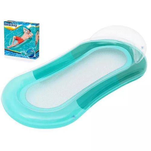 43103 Inflatable Pool - Beach Lounge with Headrest – Floating Relaxation Mat – 160 * 84 cm