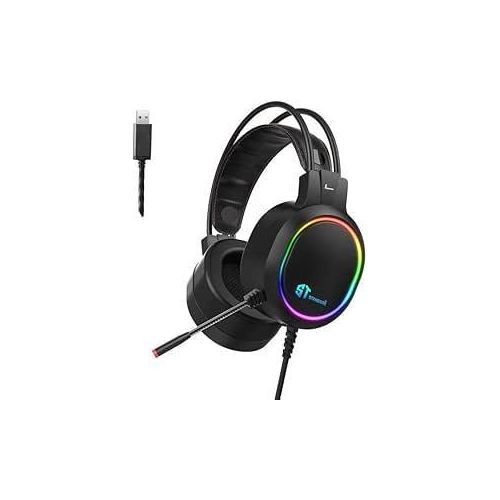 Gaming Headset GM-09 - USB 7.1 (360°) Surround Sound - RGB - Noise Cancelling Microphone - Memory Foam base For Comfortable Wearing