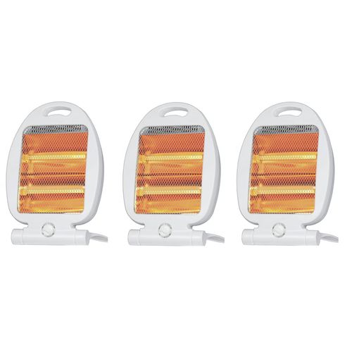 Halogen Electric Heater, 2 Candles, 800 Watts- Energy efficient 3pcs