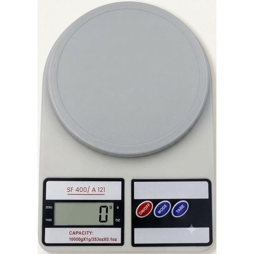 Digital Kitchen Scale SF-400 LCD Display Cooking Baking High Accuracy , 10000g Capacity, Tare Function, LCD Display, High Resolution, 15cm, 17x24cm, Suitable for Cooking, Baking, Fitness
