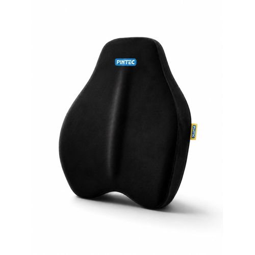 PINTEC Ergonomic Memory Foam Lumbar Support Back Cushion for Office Chair & Car