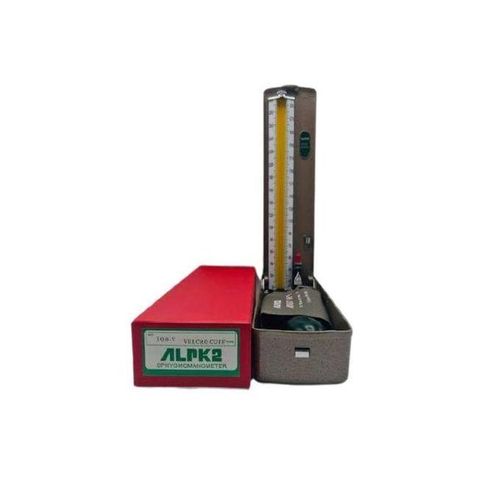 Mercury Blood Pressure Monitor High Accuracy Manual Device with Velcro Cuff