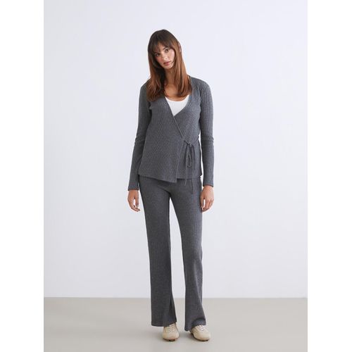 Elastic Waist Wide Leg Women's Trousers