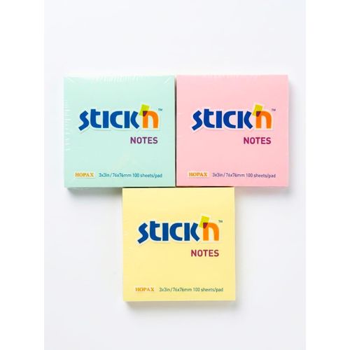 Sticky Notes 3x3 Inch (76x76mm) – 3 Pads Pack, 100 Sheets