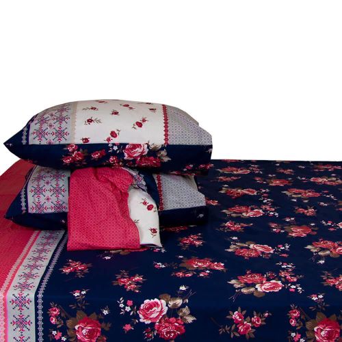 Fitted Sheet 100% Cotton 3 Pieces Model 1007