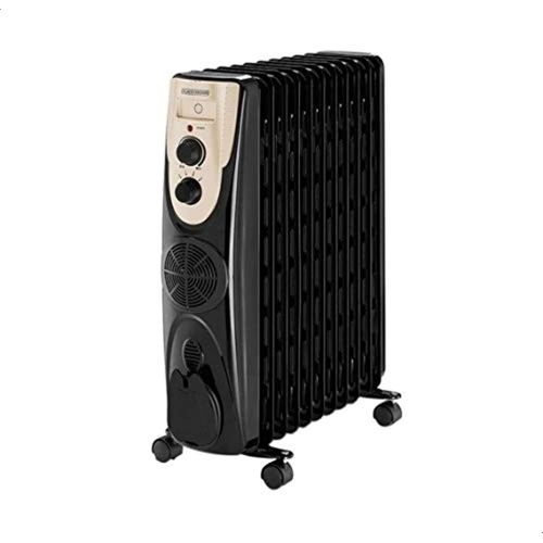 Black & decker or013fd-b9 oil radiator heater, 13 fin - 2500 watt - black