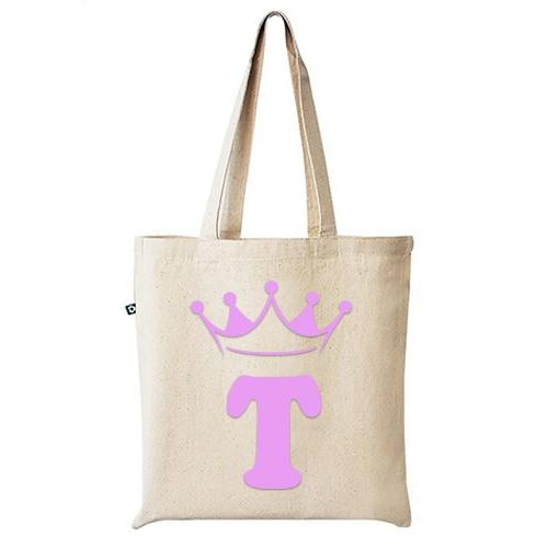 tote bag white High quality 100% lines handbag white distinctive design and shapes, multi-use (travel/lecture/club/work), letter T velvet crown