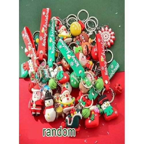 سلاسل مفاتيح عيد الميلاد - هدايا عيد الميلاد، سلاسل مفاتيح بأشكال مختلفة، عناصر زينة عيد الميلاد، 4 قطع