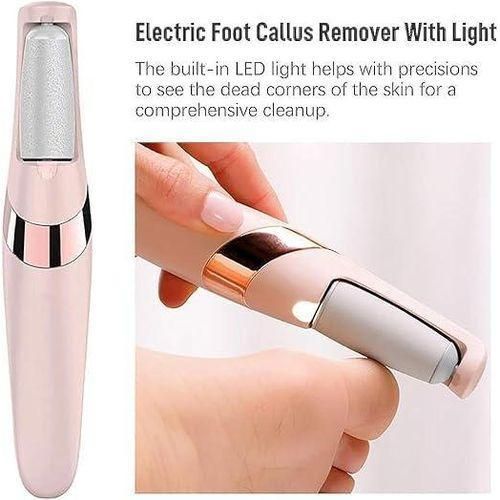 Electric Callus Remover and Nails Smoother, USB Rechargeable Foot File with 2 Roller Heads