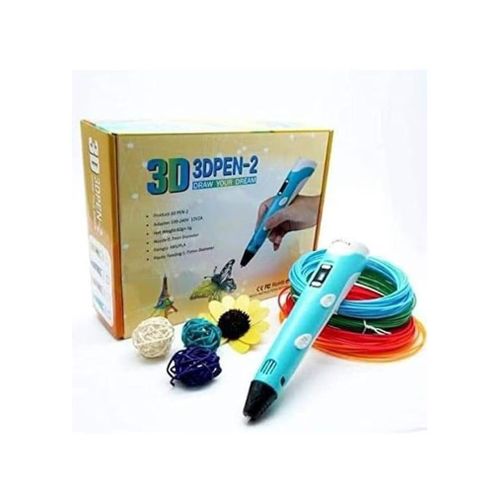 A simple design 3D pen to transform creative imagination drawings into a sleek appearance.