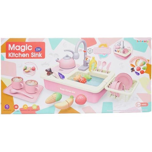 حوض مطبخ مع مجموعة صنبور بلاستيك مؤلفة من 21 قطعة - متعدد الألوان Ofer-237